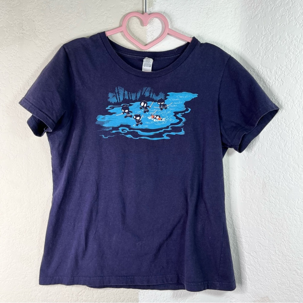Shirt.Woot! Swimming Ninja’s Graphic Dark Blue T-Shirt, Size Small